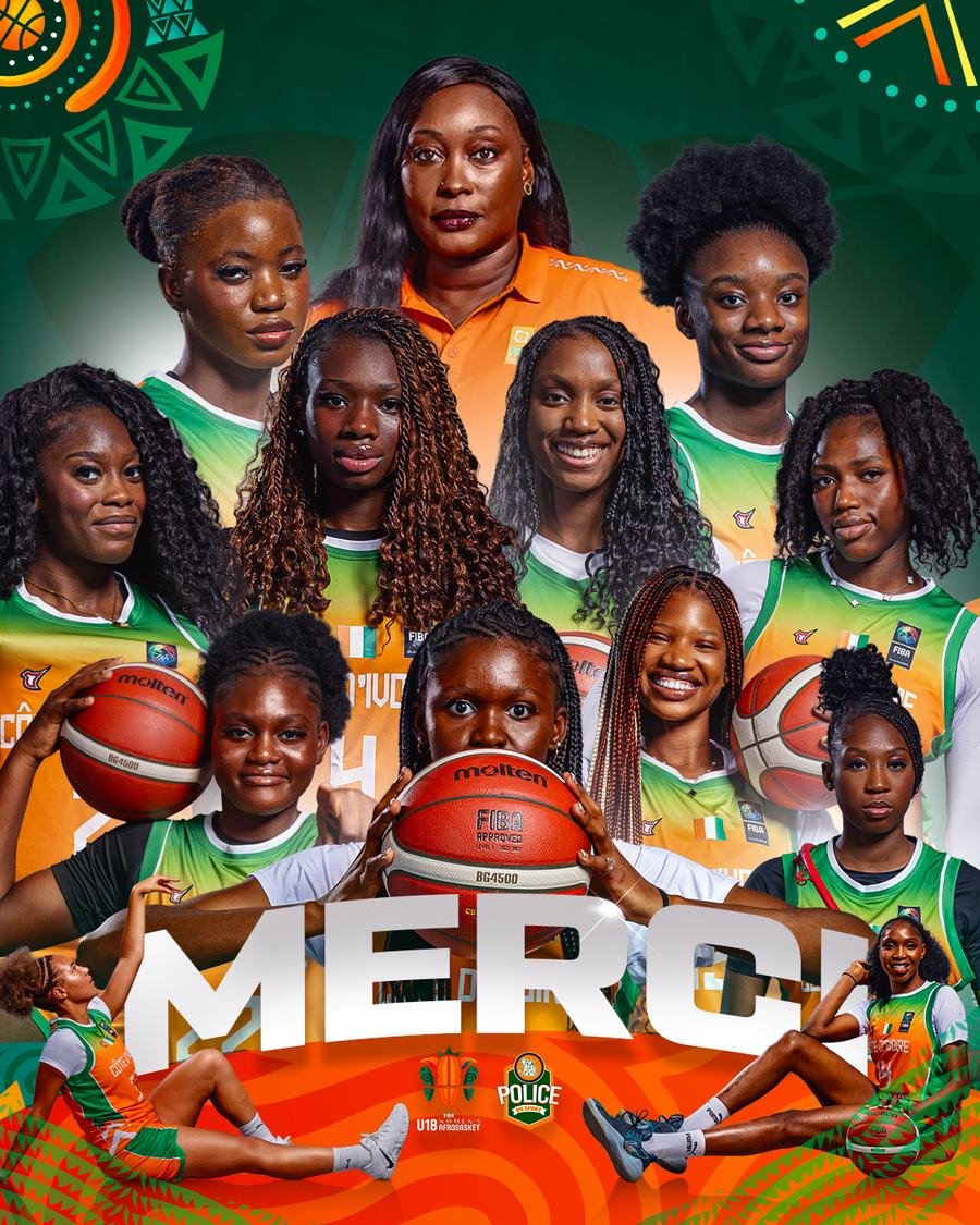 Team poster Merci de la sélection féminine ivoirienne